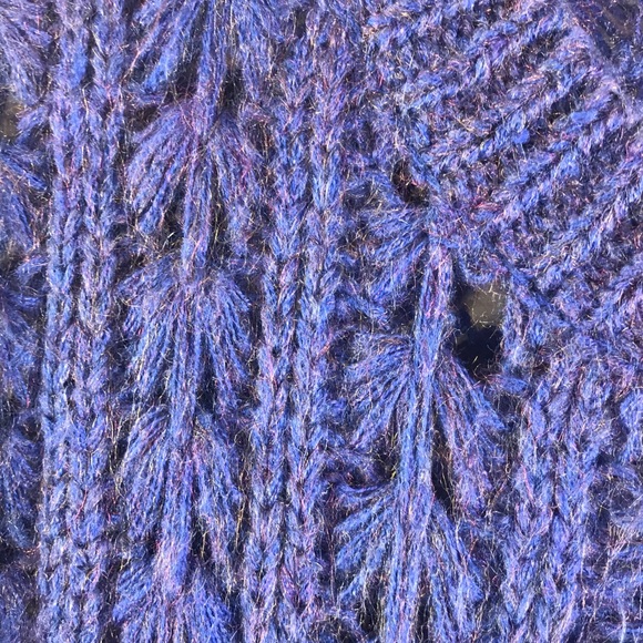 Altar’d State Cobalt Gold Marled Sweater NWT $70 - Picture 3 of 7